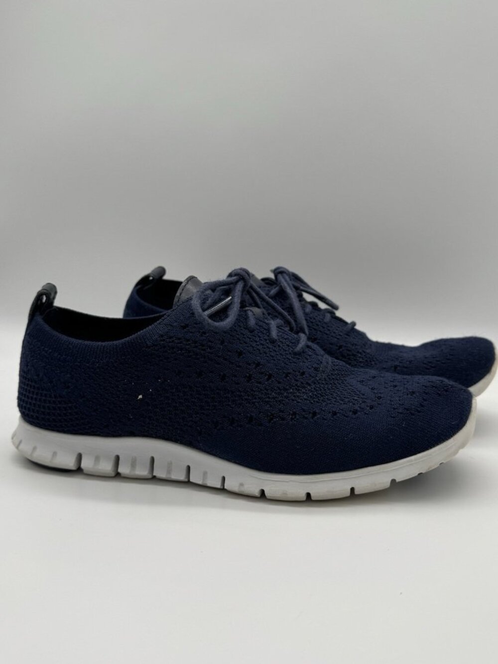 Cole Haan ZeroGrand Blue Wingtip Oxford Sneaker Womens Shoes W06730 Size 6